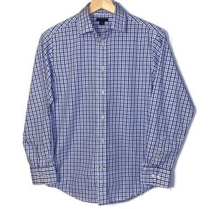Tommy Hilfiger Plaid Shirt (Boy’s 14)- Blue Plaid